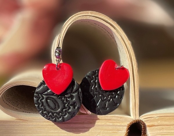 True Love - Tolle Statement Ohrringe in auffallender Farbkombination