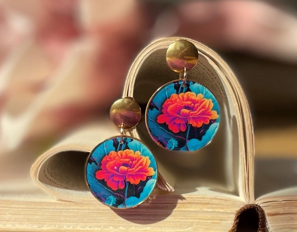 "Fleur" - Tolle Statement Ohrringe im Vintage Style